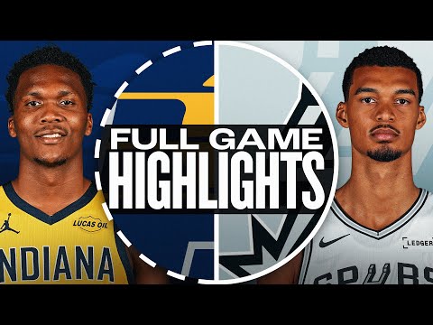 Thumbnail for PACERS at SPURS | FULL GAME HIGHLIGHTS | October 17, 2025