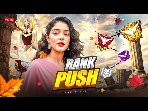 Thumbnail for RANK PUSH ON LIVE || Annu Play  || Road To 300K  Booyah!❤ #freefirelive #shortfeed  #femalegamer