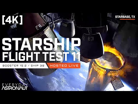 Thumbnail for [4K] Watch the last Starship Version 2 launch // #Flight11