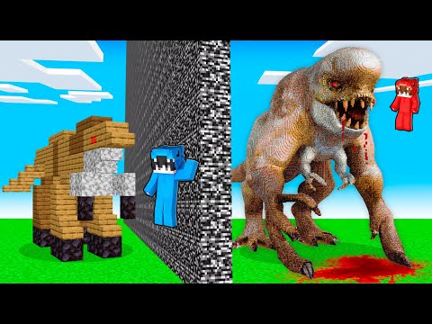 Thumbnail for Hice Trampas con DISTORTUS REX en Reto de Construcción en Minecraft!