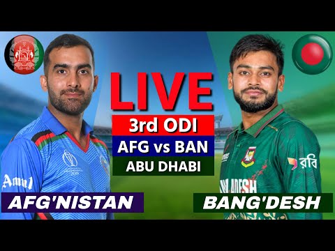 Thumbnail for Bangladesh vs Afghanistan Live - 3rd ODI | BAN vs AFG Live | Scores & Commentary
