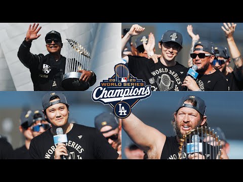 Thumbnail for BEST MOMENTS from the Dodgers 2025 World Series parade 🥳 (Key players deliver awesome speeches!)