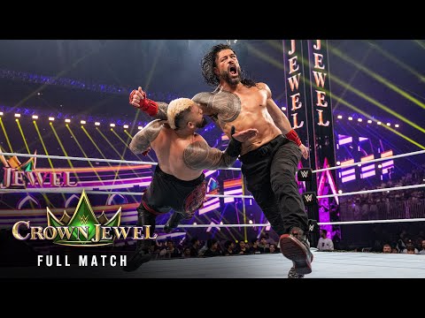 Thumbnail for FULL MATCH: Roman Reigns & The Usos vs. "The Bloodline": Crown Jewel 2024
