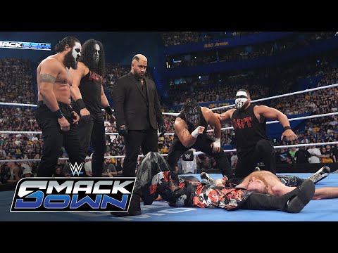 Thumbnail for Solo Sikoa and The MFTs destroy Sami Zayn in brutal attack: SmackDown highlights, Oct. 10, 2025