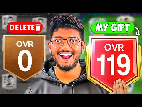Thumbnail for My Subscriber’s FC MOBILE Account Got DELETED… So I Gave Him My Max OVR Team 😱