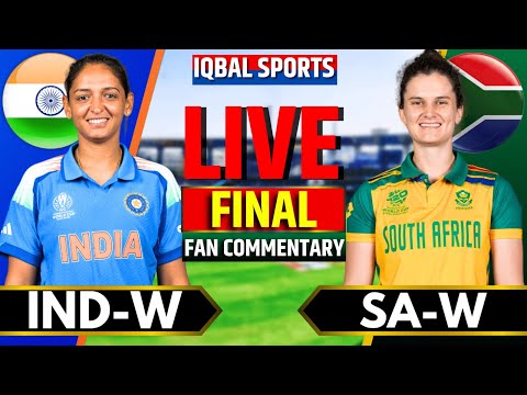 Thumbnail for Live: India W vs South Africa W, World Cup Final | Live Match Today | IND vs SA Live | Iqbal Sports