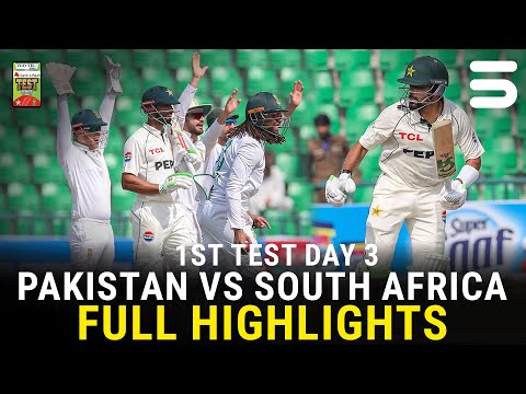 Thumbnail for Full Highlights | Pakistan vs South Africa Test Series 2025 | 1st Test Day 3 | PCB | M3U1U