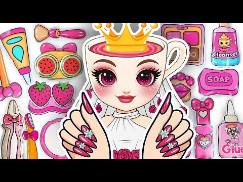 Thumbnail for 💄Paper DIY💄 ITALIAN BRAINROT Ballerina Cappuccina Wedding💍👰🏻‍♀️Skincare Makeup Nails Unboxing ASMR🎀