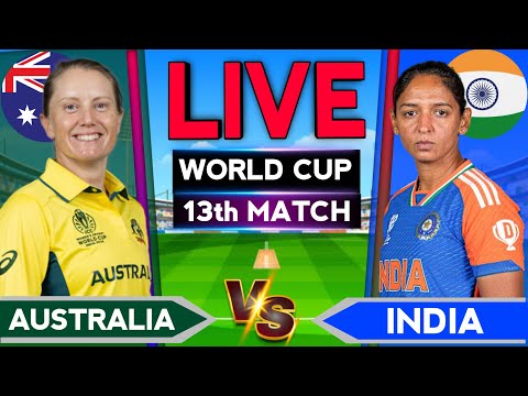 Thumbnail for 🔴LIVE - India vs Australia Live, Live Score & Commentary | Ind  Women's vs Aus Women's Worldcup Live