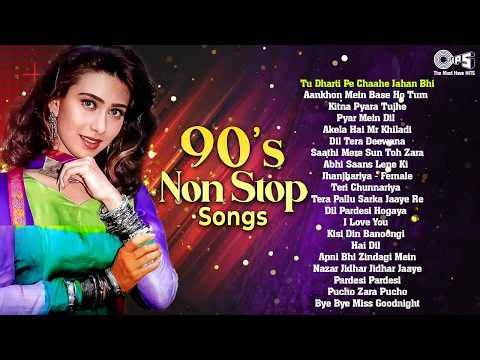 Thumbnail for 90’s Non Stop Songs | Evergreen Hindi Hits | Old Is Gold Bollywood Songs | Hindi Gaane | 90's Hits