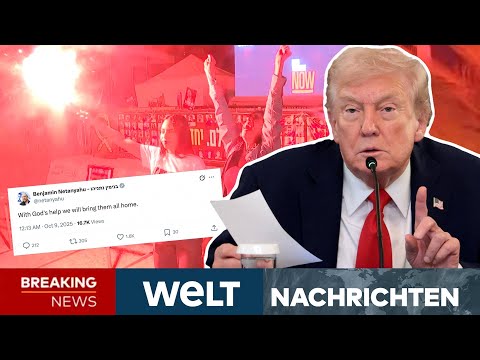 Thumbnail for EINIGUNG IN NAHOST! Alle Geiseln sollen freikommen! Friedensnobelpreis für Trump? | WELT LIVESTREAM