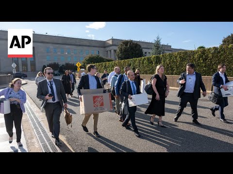 Thumbnail for Journalists exit the Pentagon rather than agree to new reporting rules