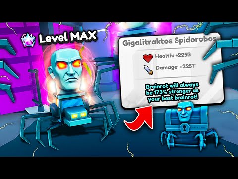 Thumbnail for Unlocking MAX LEVEL Gigalitraktos Spiderobos In Brainrot Evolution! (Roblox)
