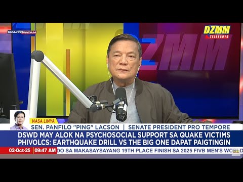 Thumbnail for Sen. PING LACSON on Blue Ribbon Probe, Duterte Resolution: Interview on DZMM