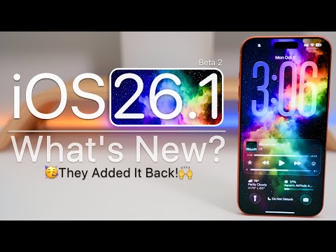 Thumbnail for iOS 26.1 Beta 2 is Out! - What's New?