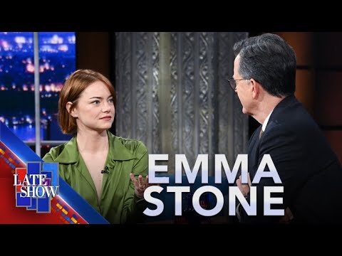 Thumbnail for "It's A Comedy!" - Emma Stone Plays A Pharma Exec And Suspected Alien In "Bugonia"