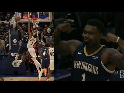 Thumbnail for Zion Williamson dunks on Victor Wembanyama on first play of game 😤