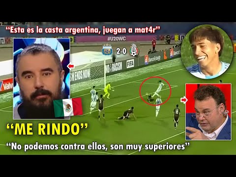 Thumbnail for "APRENDAMOS de ARGENTINA" PERIODISTAS MEXICANOS SE RINDEN ante  ARGENTINA VS MEXICO 2-0 HOY