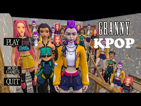 Thumbnail for Playing as SpiderMan x Granny x Grandpa x Rumi KPOP Game Doll Ballerina Cappuccina in Granny House