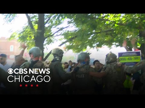 Thumbnail for Protest erupts after woman shot by ICE agent during confrontation in Brighton Park