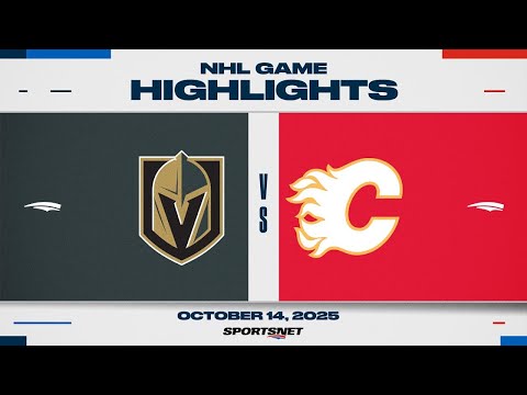 Thumbnail for NHL Game Highlights | Golden Knights vs. Flames - October 14, 2025