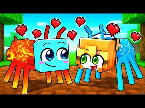 Thumbnail for Hormigas de FUEGO VS Hormigas de AGUA AMOR PROHIBIDO en Minecraft!