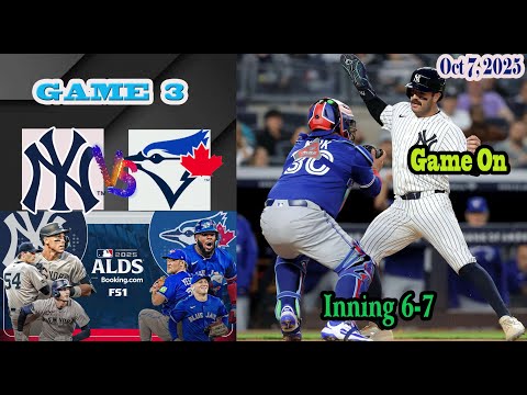 Thumbnail for New York Yankees vs Toronto Blue Jays  ALDS inning 6-7 Game 3 Highlights -MLB 7/10/2025
