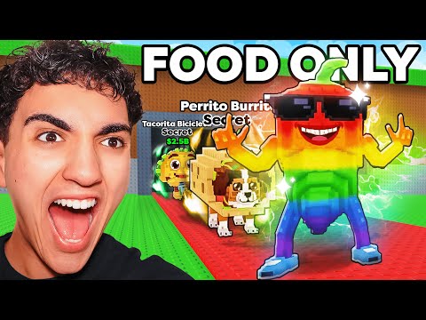 Thumbnail for $0 to $1 TRILLION With ONLY FOOD Brainrots in Steal a Brainrot...
