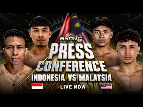 Thumbnail for LIVE PRESS CONFERENCE! INDONESIA VS MALAYSIA! BYON COMBAT SHOWBIZ VOL. 6!