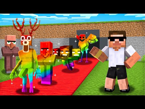Thumbnail for I Caught Rainbow Mobs with Doorbin in Minecraft..