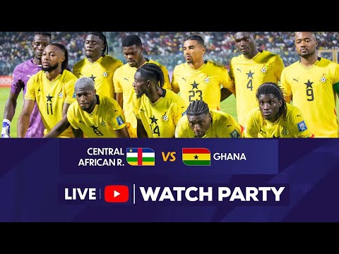 Thumbnail for Live | Central African Republic vs. Ghana | 2026 World Cup Qualifier