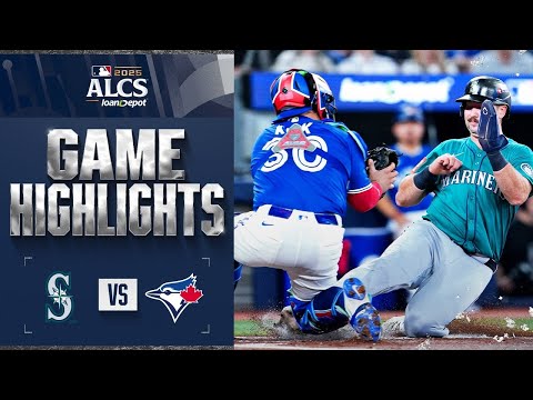 Thumbnail for Mariners vs. Blue Jays ALCS Game 1 Highlights (10/12/25) | MLB Highlights