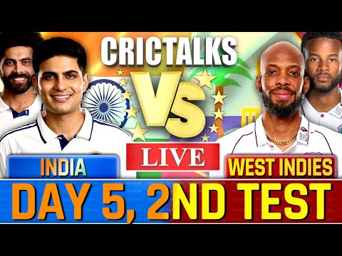 Thumbnail for IND vs WI Live Match Today, India vs West Indies, 2nd Test Day 5, Live Team Scores & Commentary