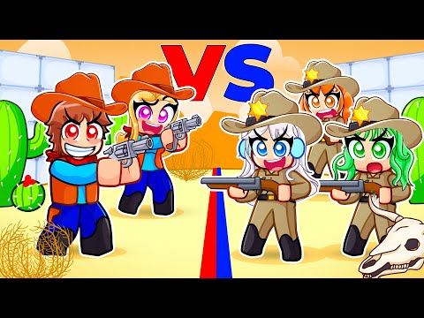 Thumbnail for COWBOYS vs SHERIFFS In Roblox Rivals...
