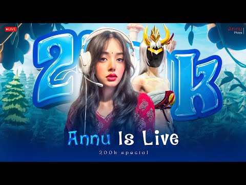 Thumbnail for RANK PUSH ON LIVE || Annu Play  || Road To 300K  Booyah!❤ #freefirelive #shortfeed  #femalegamer