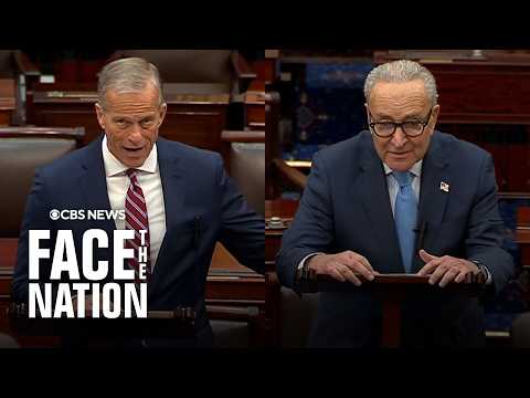 Thumbnail for Thune, Schumer address government shutdown on Senate floor as standoff enters third day