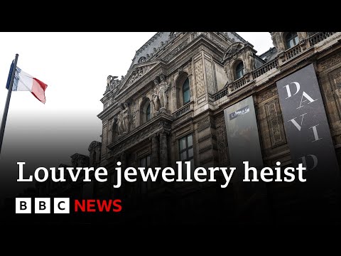 Thumbnail for Hunt continues for thieves after jewels stolen in heist at Louvre museum in Paris | BBC News