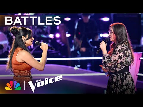 Thumbnail for Carolina Rodriguez & Kirbi's Chill-Inducing Duet of "You Say" Earns Steal | The Voice Battles | NBC