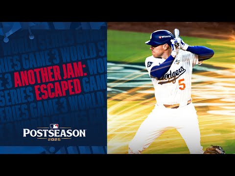 Thumbnail for Freddie Freeman JUST MISSES a walk-off grand slam as World Series Game 3 heads to the 14th inning! 😳