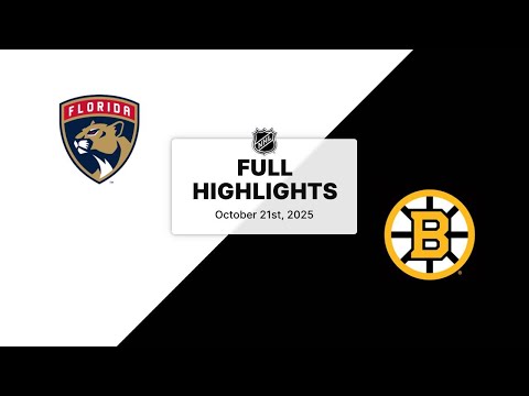 Thumbnail for NHL Highlights | Panthers vs. Bruins | October 21, 2025