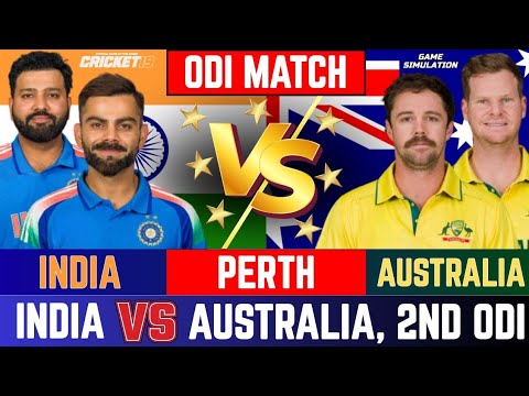 Thumbnail for India vs Australia 2nd Match | Cricket 19 Gameplay Simulation | Score & Highlights