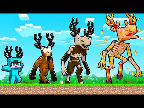 Thumbnail for Evolucioné de BEBÉ CIERVO a CIERVO NIVEL DIOS en Minecraft