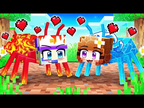 Thumbnail for Dash Fire ANT and Anne Water ANT Love Story in Minecraft!