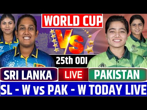 Thumbnail for Live - Sri Lanka women's vs Pakistan women's 25th ODI match | cricket today commentary