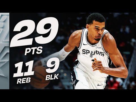 Thumbnail for Wemby Drops Near TRIPLE-DOUBLE With Blocks! | October 24, 2025