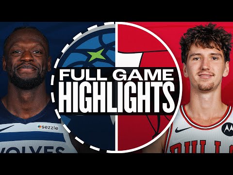 Thumbnail for TIMBERWOLVES at BULLS | FULL GAME HIGHLIGHTS | October 16, 2025
