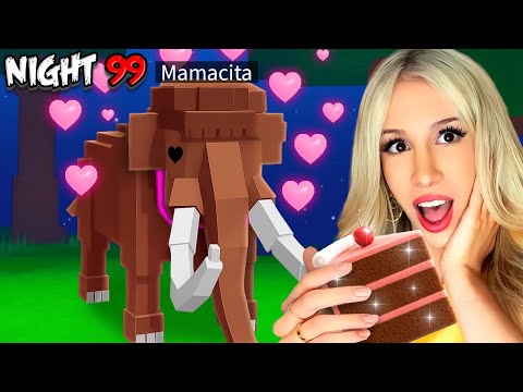 Thumbnail for SURVIVING 99 NIGHTS with a PET MAMMOTH in 99 NIGHTS IN THE FOREST... *CHALLENGE*