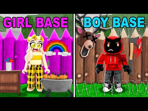 Thumbnail for BOYS BASE vs GIRLS BASE in 99 Nights in The Forest...
