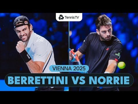 Thumbnail for Matteo Berrettini vs Cameron Norrie 3-Hour Thriller! | Vienna 2025 Highlights