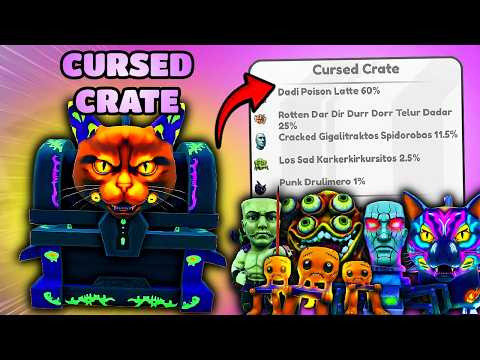Thumbnail for CURSED Crate! Hallowen Special in Brainrot Evolution (Roblox)